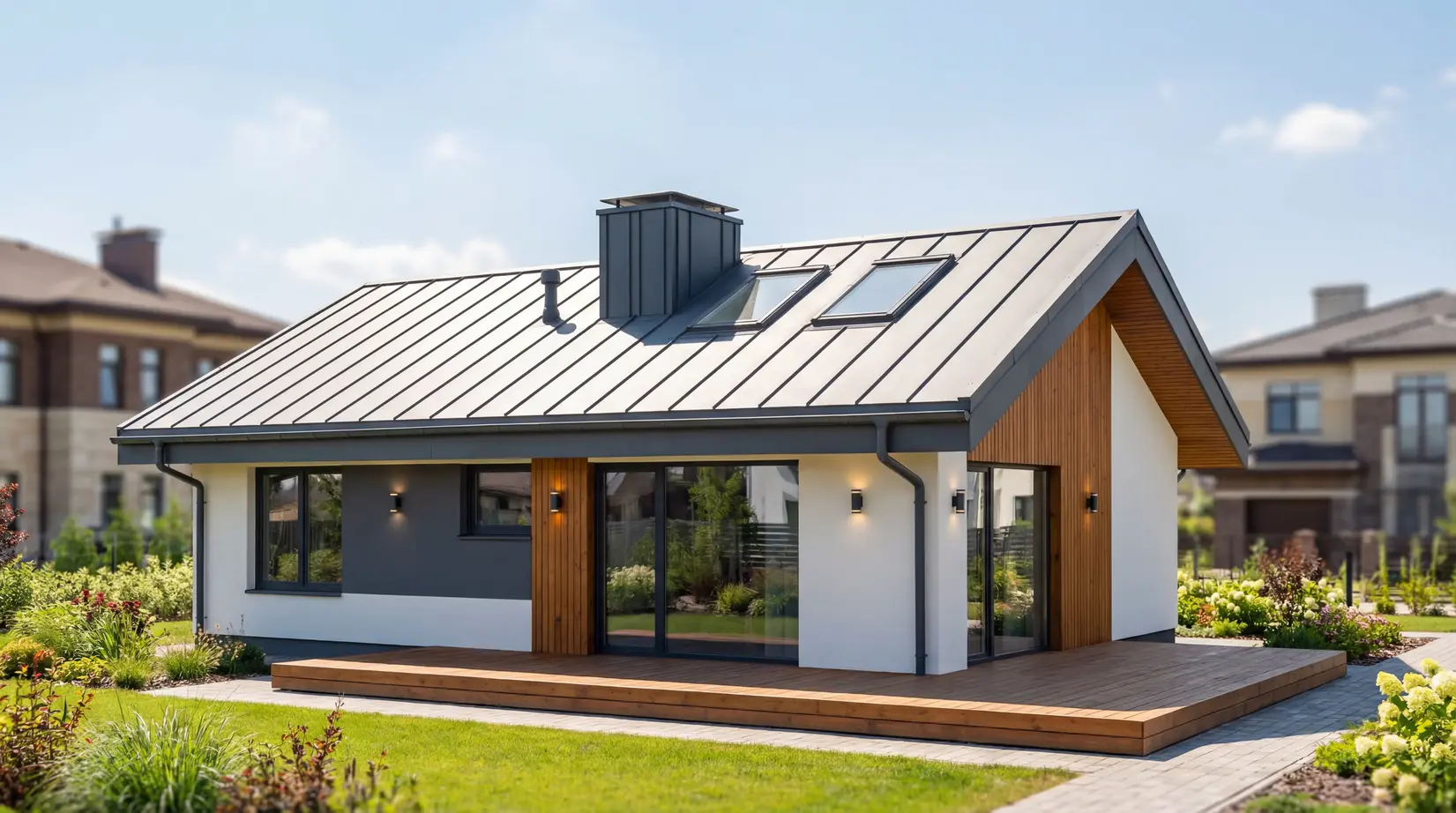 Одноэтажные дома — фото 16